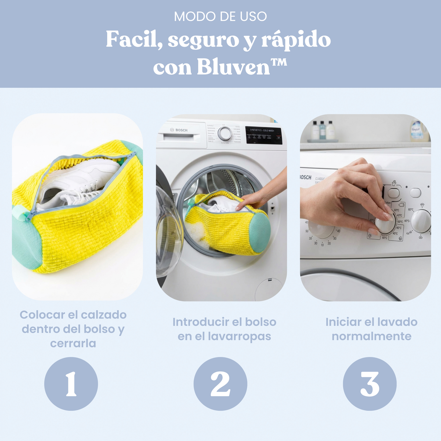 Bolsa para Lavar Zapatillas Bluven™